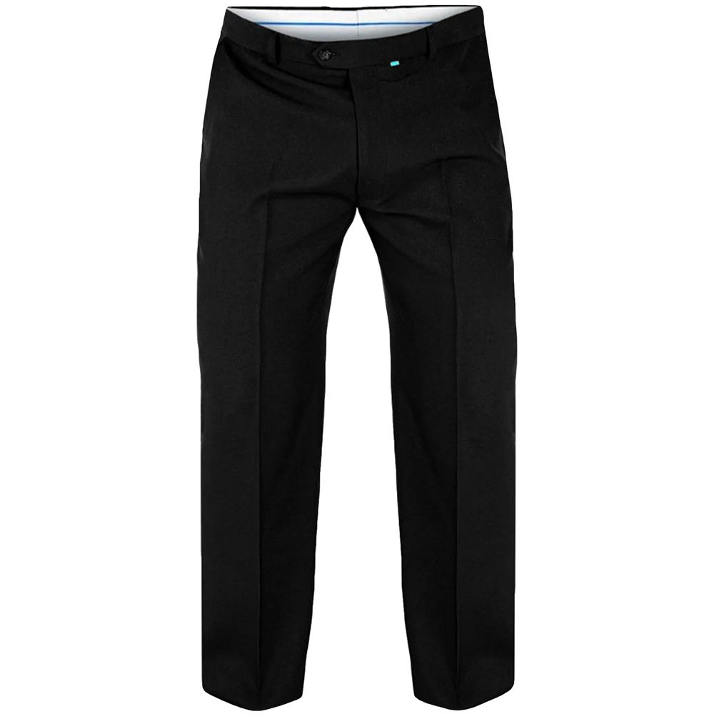 B800A D555 Side Elastic Black Trousers