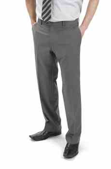 B935XT Tall Fit Plain Suit Trousers (Grey)
