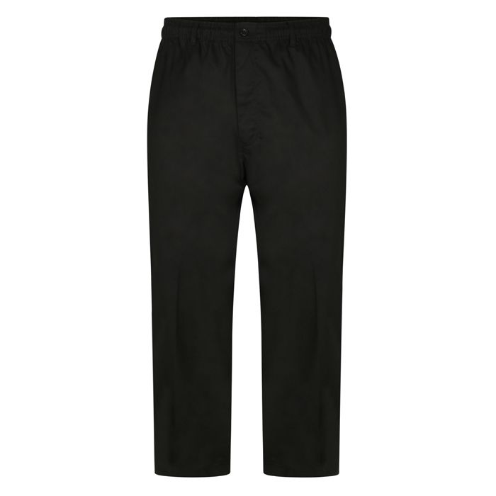 B978 Carabou Elastic Waist Casual Trousers (Black)