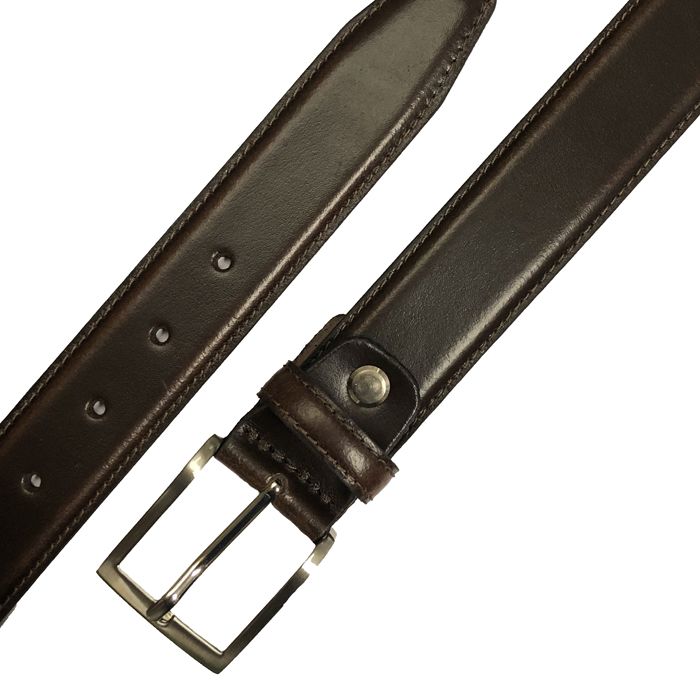 B1062 35mm Premium Leather Trouser Belt (Brown)