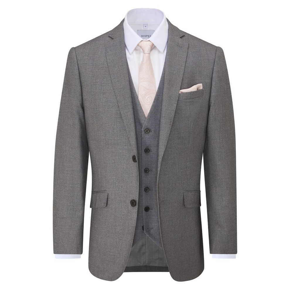 D6084XT Tall Fit Skopes Harcourt Silver Tweed Jacket