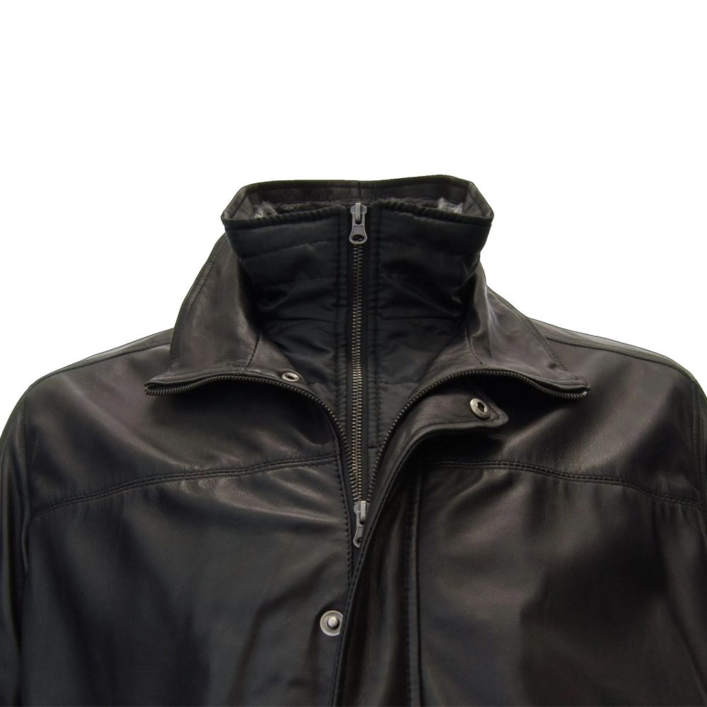 D6159 Redpoint Leather Jacket (Black)