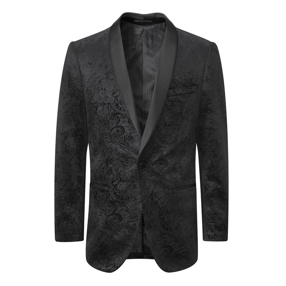 D6290XT Tall Fit Skopes Westwood Black Paisley Jacket