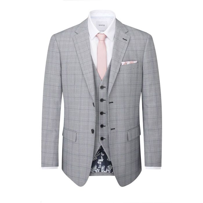 D6368XT Tall Fit Skopes Anello Grey Suit Jacket