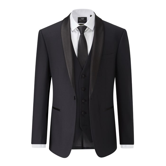 D6400XT Tall Fit Skopes Newman Check Dinner Suit Jacket