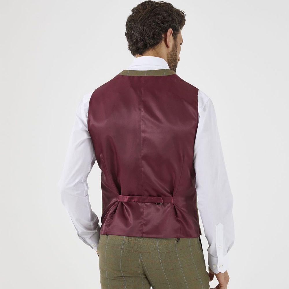 D6444XT Tall Fit Skopes Lonmore Check Waistcoat