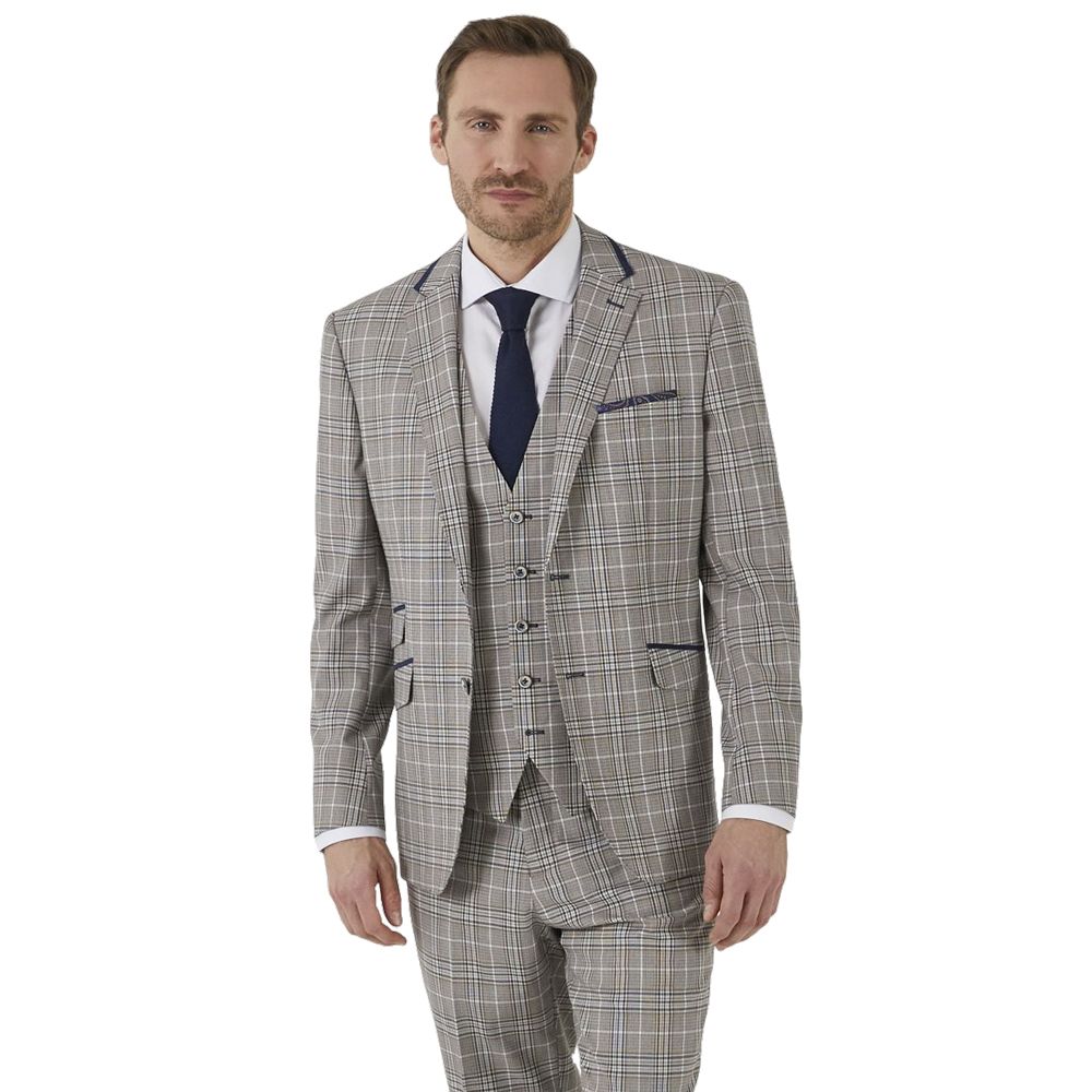 D6551XT Tall Fit Skopes Whittington Check Suit Jacket