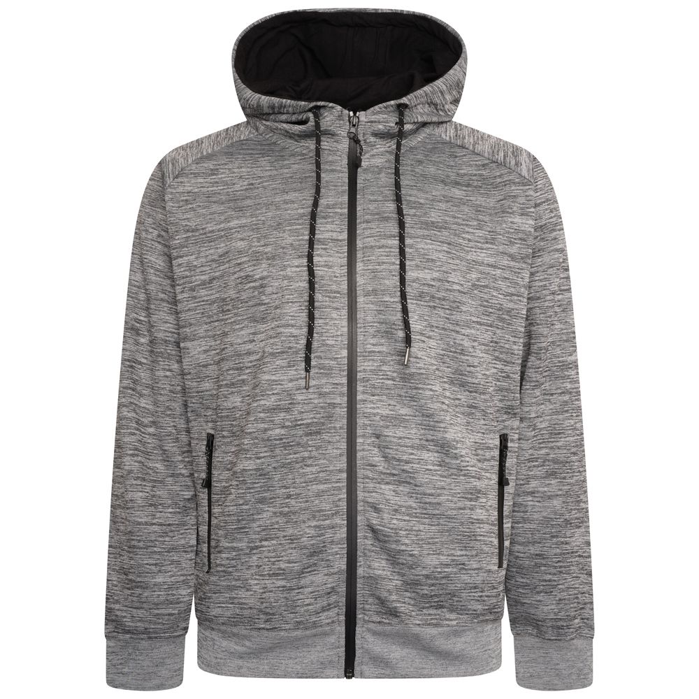 D6659 Kam Active Performance Hooded Top (Grey)