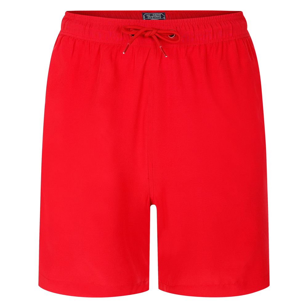F1501 Ed Baxter Plain Stretch Swim Shorts (Red)