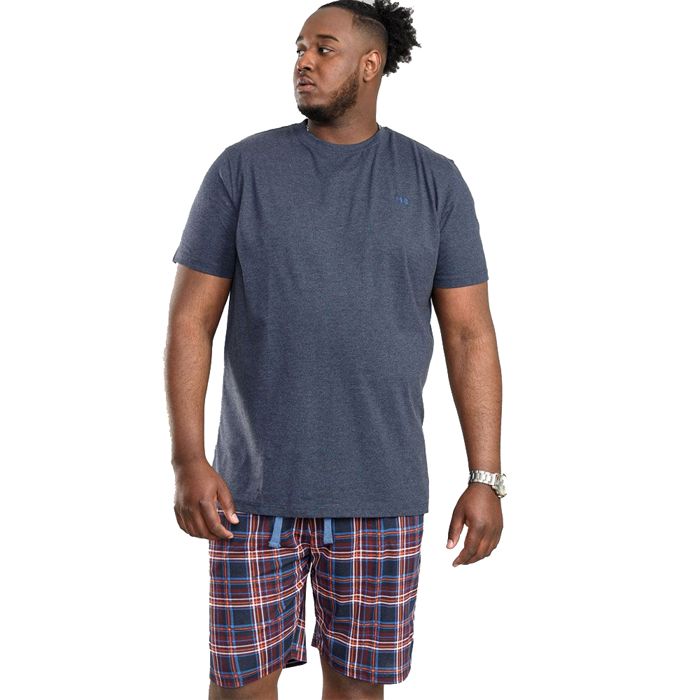 G1110XT Tall Fit D555 T-Shirt &  Check Short Loungewear Set