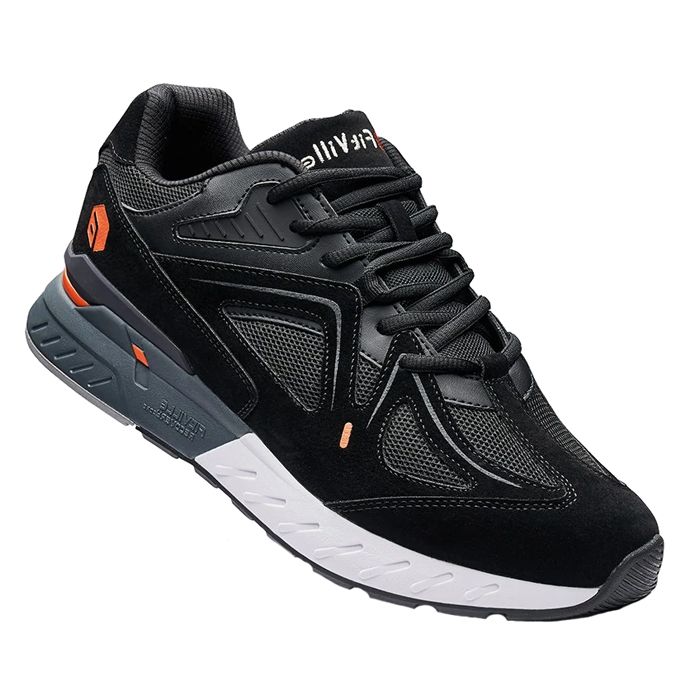 H1702 Fitville Rebound Core Extra Wide Trainers (Black) | John Banks