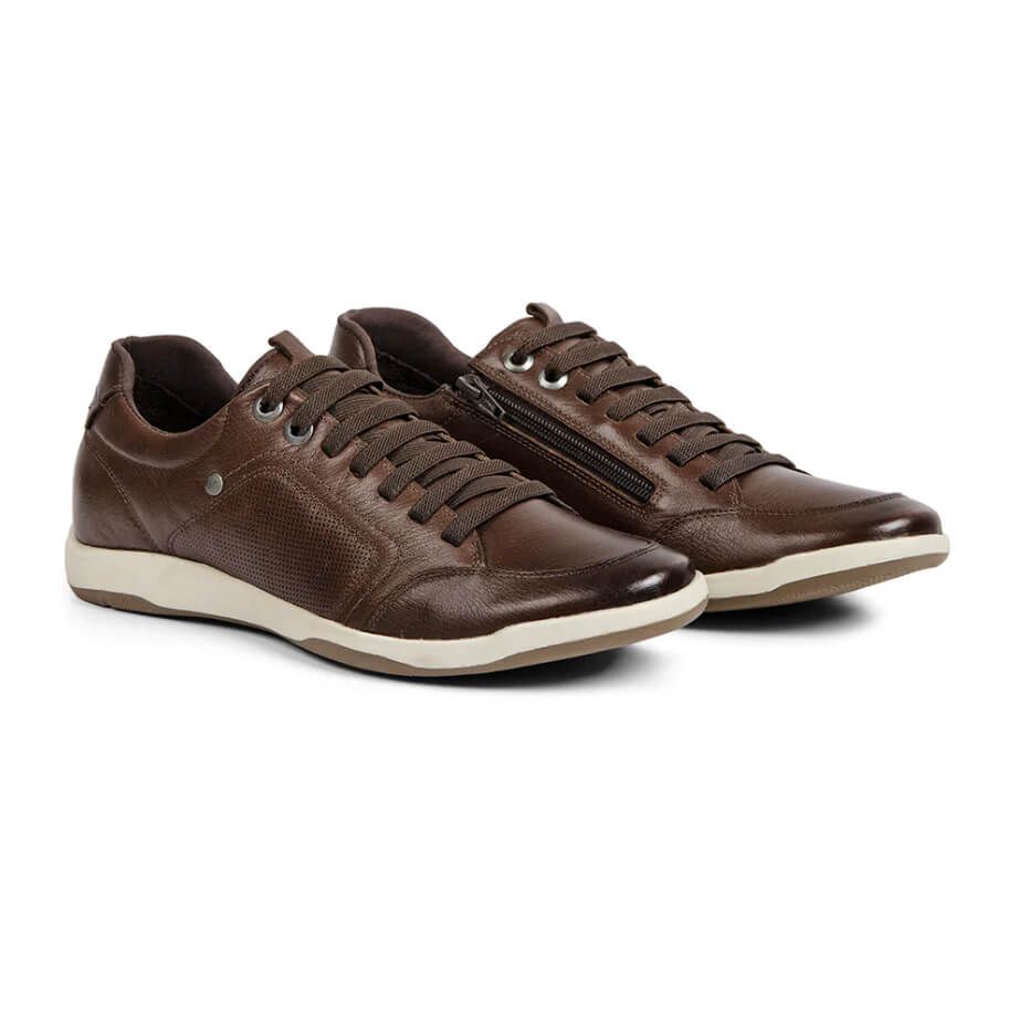 H1799 Archetti London Christiano Casual Lace Up (Brown)