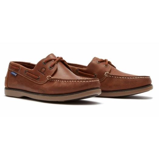 H1817 Chatham Whitstable Lace Up Boat Shoe (Tan)
