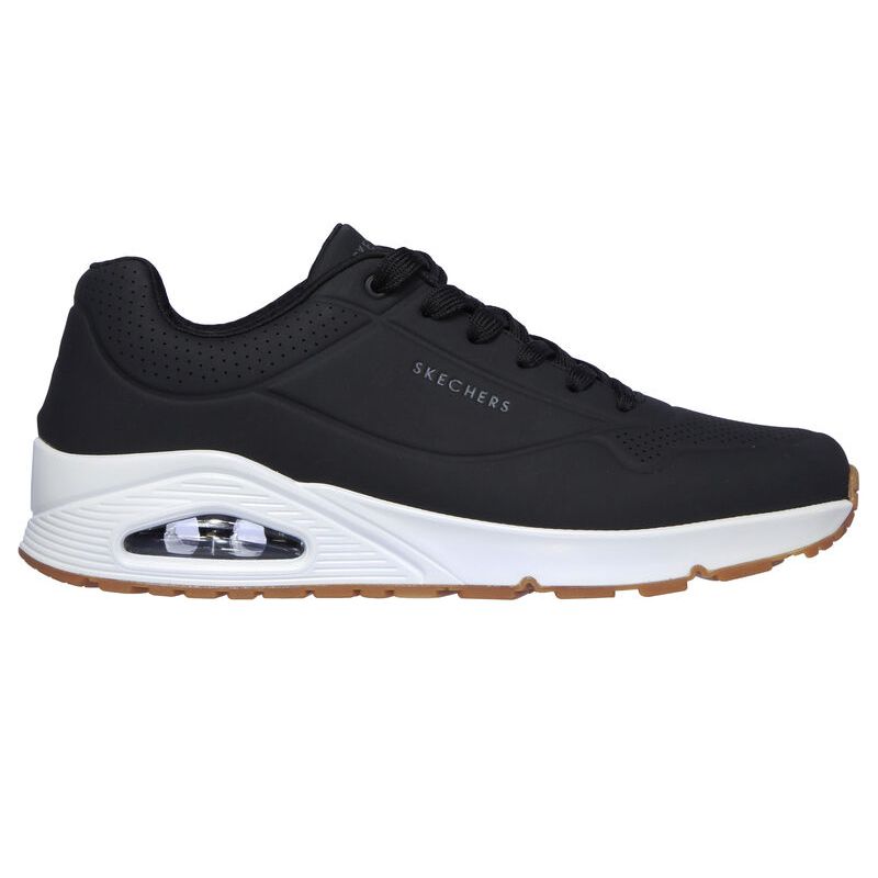 H1824 Skechers Uno Stand On Air WIDE (Black/White)