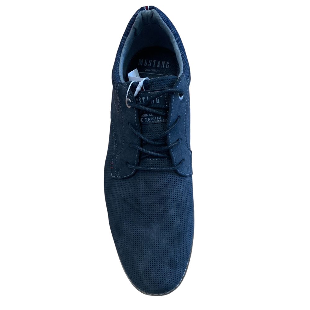 H1860 Mustang Perforated Casual Shoe (Navy)