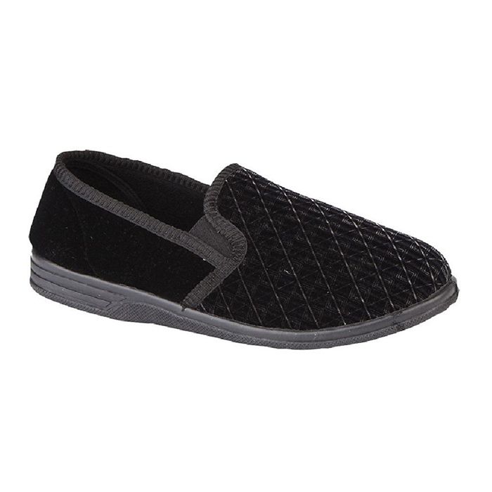 H704 Zeds Velour Slipper up to size 16