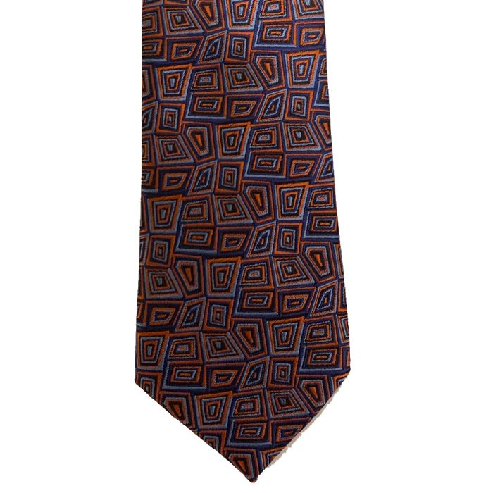KH02538 Col 4 XL Polyester Tie (Blue/Orange)