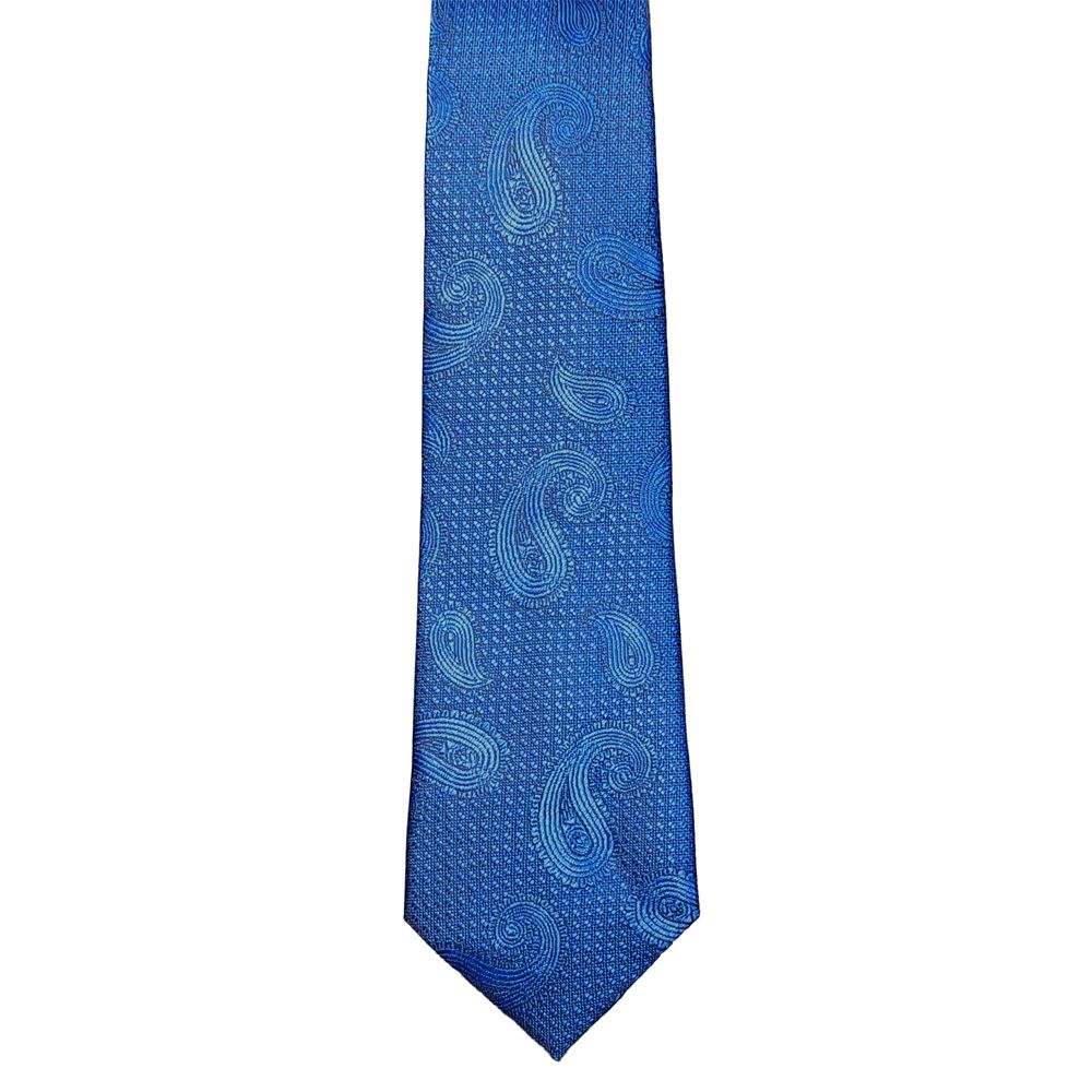 MWY311922 XL Paisley Poly Tie (Royal)