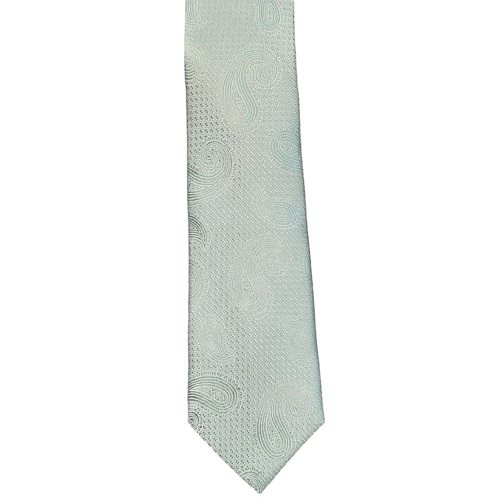 MWY311922 XL Paisley Poly Tie (Turq)