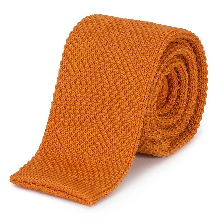 X883 Knitted Tie (Orange)