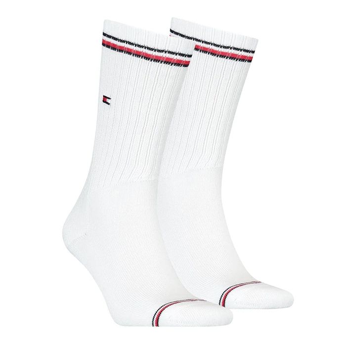 X884 Tommy Hilfiger Iconic Sock (2 Pair Pack, White)