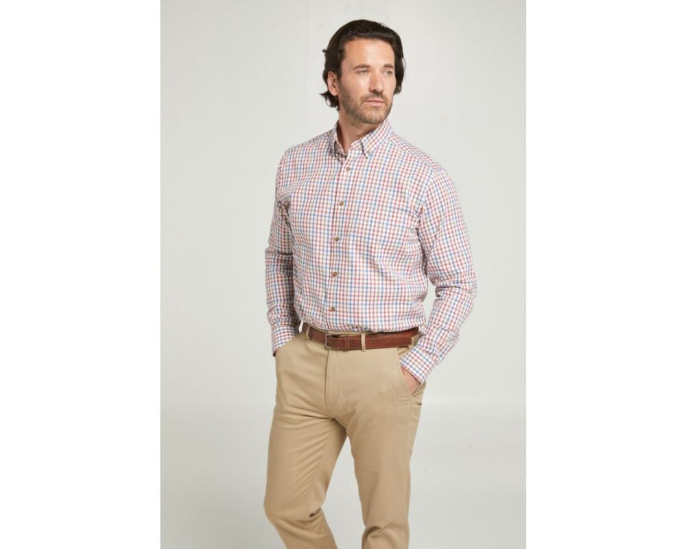 A10940 Double Two Tattersall Check Shirt
