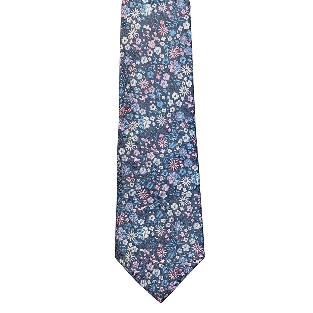 KA02452 Blue/Pink Silk Tie