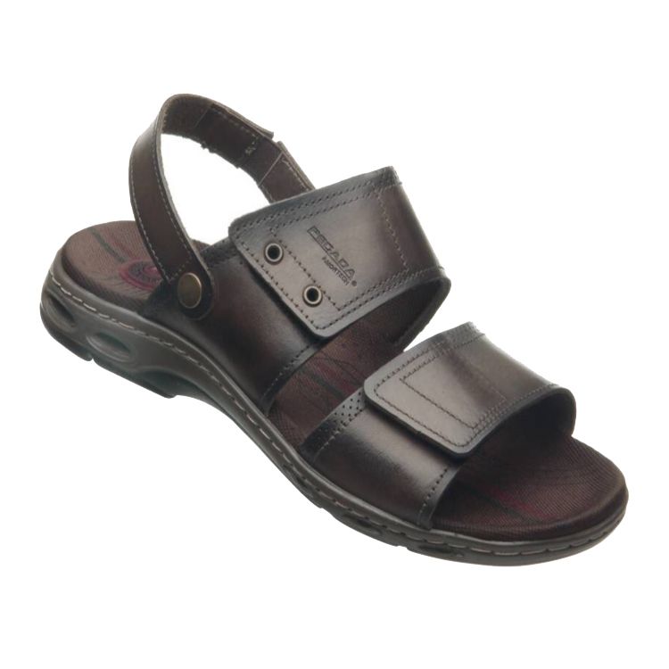 H1627 Pegada Velcro Sandal (Brown)